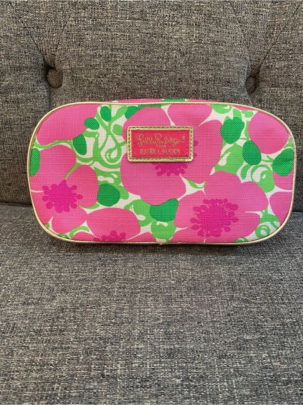 Lilly Pulitzer for Estée Lauder Cosmetic Bag Size 8.5”X4.5”X2.5”